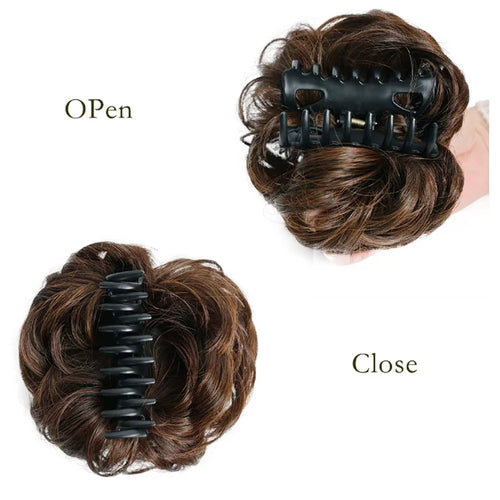  H&STAR Synthetic Hairpiece Messy Buns Extensions Claw Clip cashymart