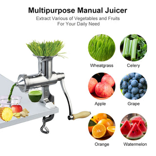  Stainless Steel Manual Wheatgrass Juicer cashymart