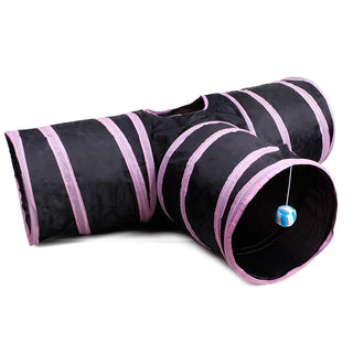  Interactive Foldable Cat Tunnel with 5/4/3 Holes for Fun Playtime cashymart