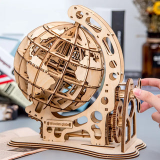  Wooden Globe 3D Puzzle Kit cashymart