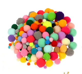  Kids Craft Set: Colorful Pompom Toy cashymart