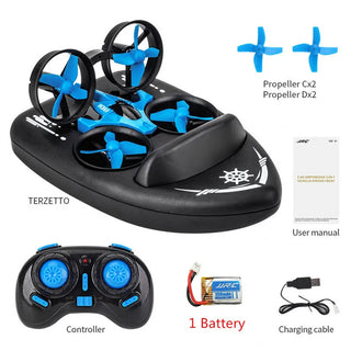  3-in-1 RC Drone, Car & Boat Toy for Kids cashymart