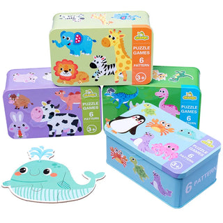  Wooden Animal Puzzle Set cashymart