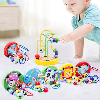  Wooden Bead Wire Maze Toy cashymart