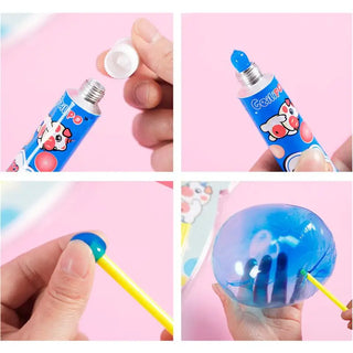  Safe Magic Bubble Glue Toy Blowing Colorful Bubble Ball cashymart