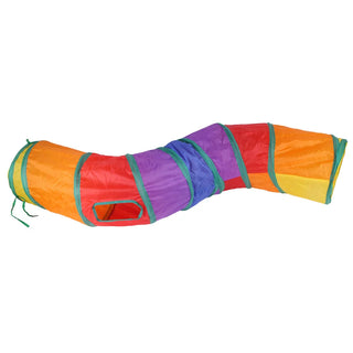  Interactive Foldable Cat Tunnel with 5/4/3 Holes for Fun Playtime cashymart