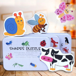  Wooden Animal Jigsaw Puzzle Set cashymart