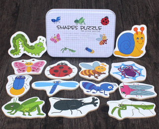  Wooden Animal Jigsaw Puzzle Set cashymart