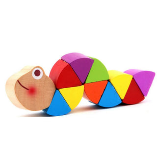  Colorful Wooden Worm Puzzles cashymart