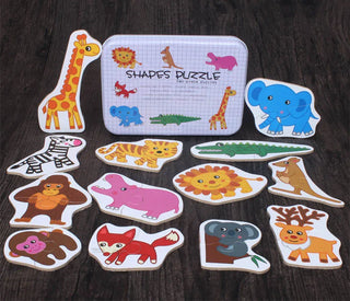  Wooden Animal Jigsaw Puzzle Set cashymart