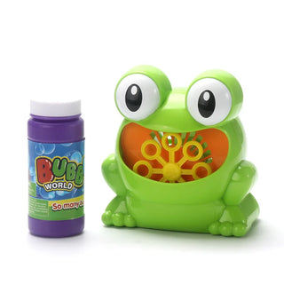  New Cute Frog Automatic Bubble Gun Toy for Kids Outdoors cashymart