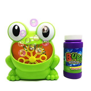  New Cute Frog Automatic Bubble Gun Toy for Kids Outdoors cashymart