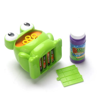  New Cute Frog Automatic Bubble Gun Toy for Kids Outdoors cashymart