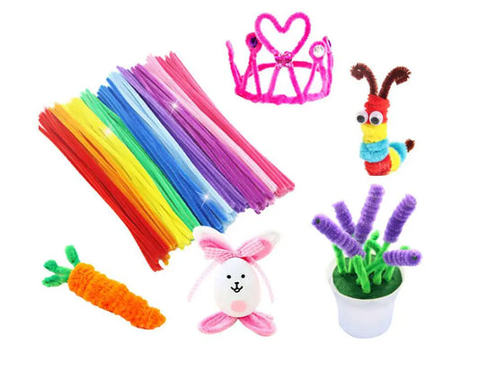  Kids Craft Set: Colorful Pompom Toy cashymart