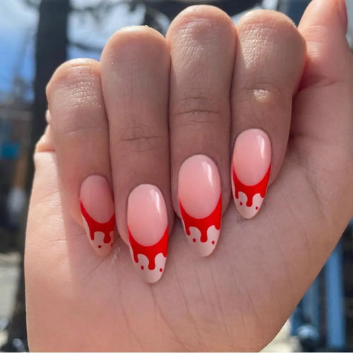 Halloween Bat & Spider Web Press-On Nails cashymart
