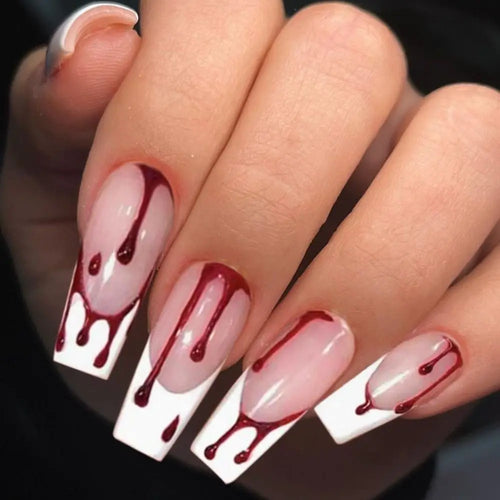  Halloween Bat & Spider Web Press-On Nails cashymart