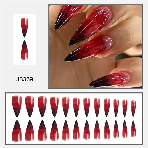  Halloween Blood Press on Nails Set cashymart