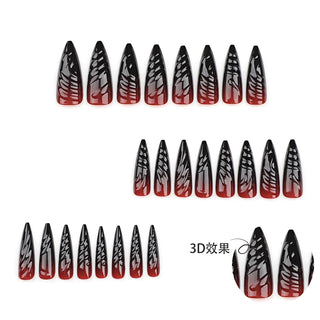  Halloween Blood Press on Nails Set cashymart