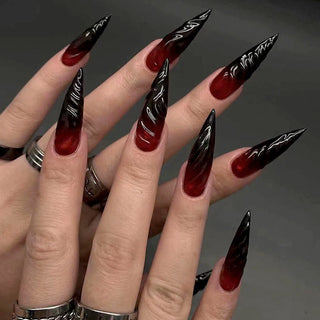  Halloween Blood Press on Nails Set cashymart