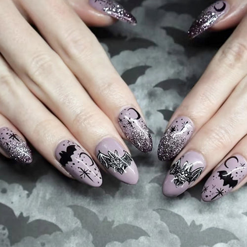  Halloween Ghost & Cat Press-On Nails cashymart