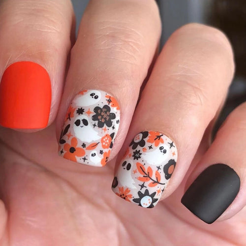  Halloween Ghost & Cat Press-On Nails cashymart