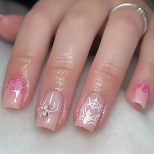  Halloween Ghost & Cat Press-On Nails cashymart