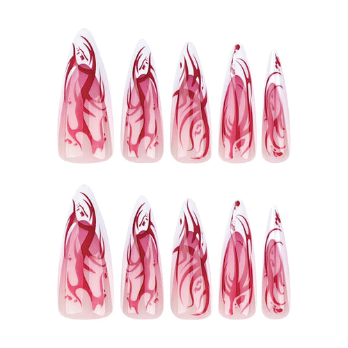  Halloween Inferno Press-On Nails cashymart