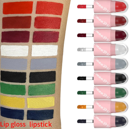  Halloween Lip Gloss Set, 3-Piece Shiny Lipstick Duo cashymart
