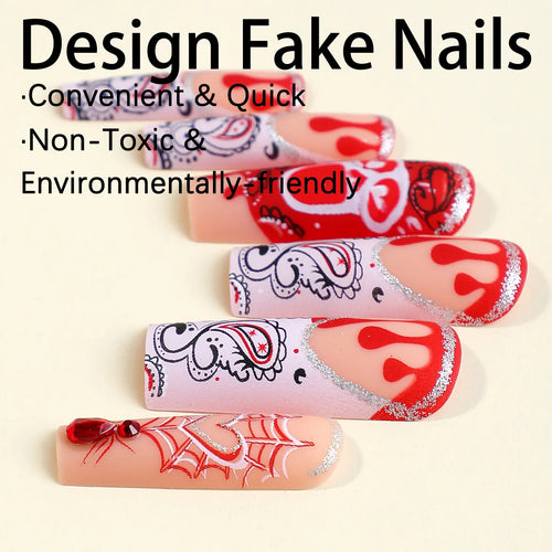  Halloween Press-On Nail Set cashymart