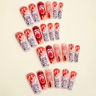  Halloween Press-On Nail Set cashymart