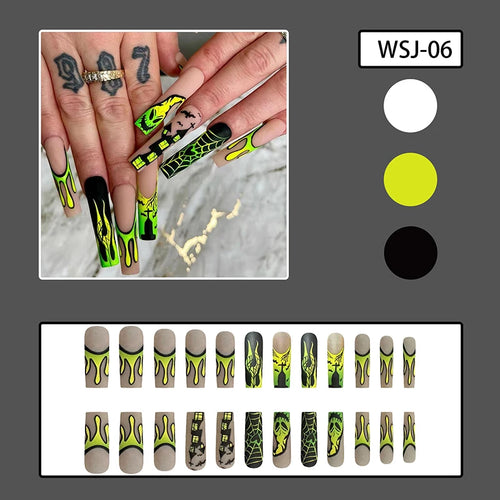  Halloween Press-On Nails cashymart