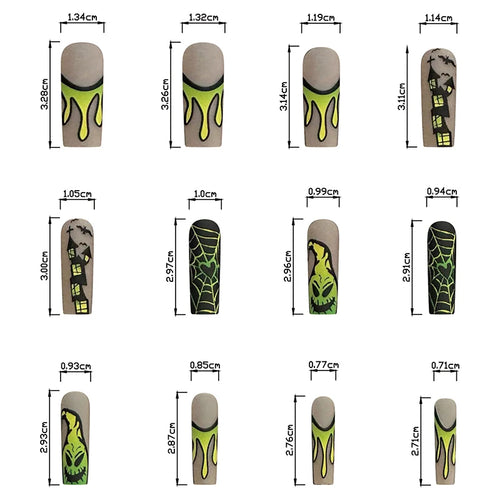  Halloween Press-On Nails cashymart