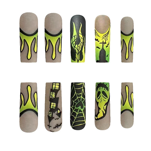  Halloween Press-On Nails cashymart