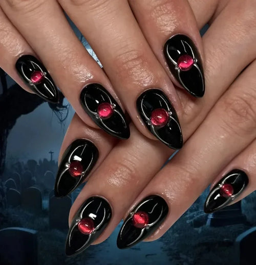  Halloween Press-On Nails cashymart
