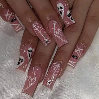  Halloween Pumpkin Press-On Nails cashymart