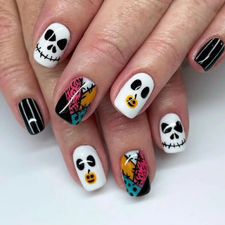  Halloween Pumpkin Press-On Nails cashymart