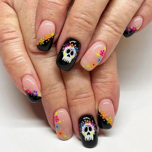  Halloween Pumpkin Press-On Nails cashymart