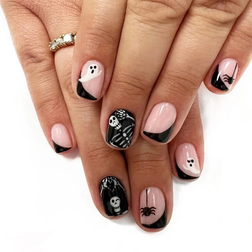 Halloween Pumpkin Press-On Nails cashymart