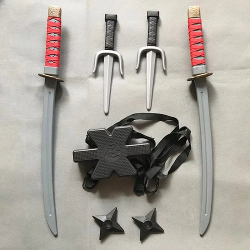  Halloween Samurai Ninja Sword Set 7 Pieces cashymart