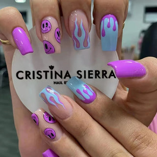  Halloween Star Moon Pumpkin Long Ballet Press-On Nails cashymart