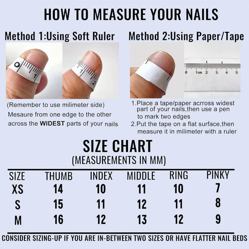  Handmade Retro Press On Nails Set cashymart