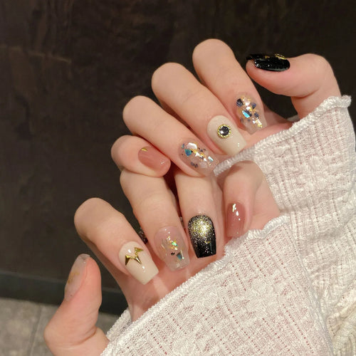  Handmade Retro Press On Nails Set cashymart