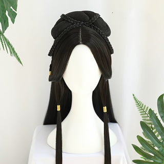  Hanfu Elegance: Long Straight Braid Wig cashymart