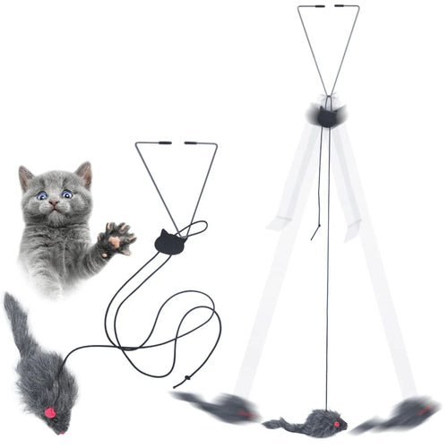  Hanging Plush Mouse Cat Toy cashymart
