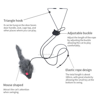  Hanging Plush Mouse Cat Toy cashymart