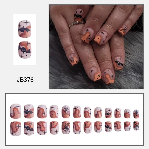  Hauntingly Stylish Purple Bat Stiletto Press-On Nails cashymart