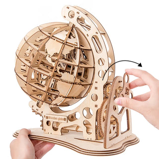  Wooden Globe 3D Puzzle Kit cashymart