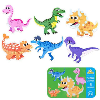  Wooden Cartoon 3D Animals Puzzle cashymart