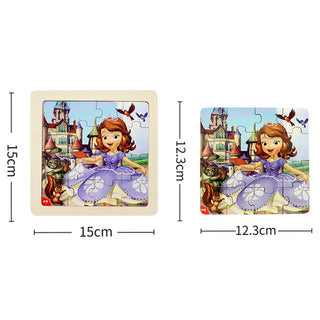  Disney Princess Wooden Box 3D Puzzle cashymart