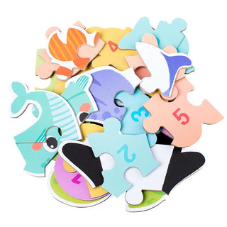  Wooden Cartoon 3D Animals Puzzle cashymart